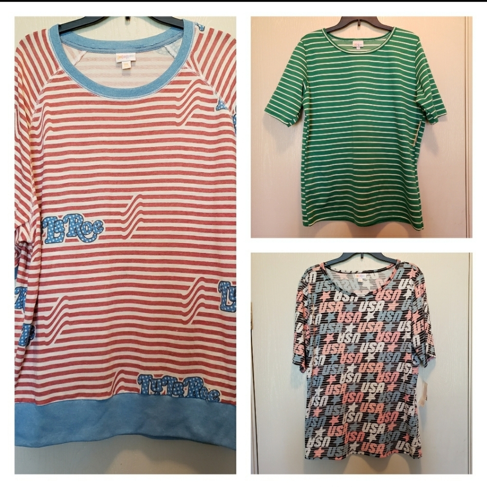 3X New LuLaRoe Tops Size 3X